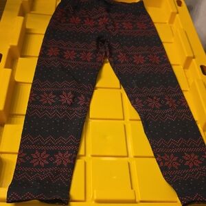 Polo by Ralph Lauren Black Leggings with Red Accents